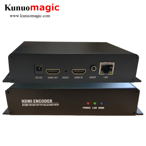 HEVC H265 HDMI to NDI IP Live Streaming Video H.264 RTMPS IPTV Encoder HDMI Encoder IPTV H.265 for Vmix Wowza Facebook Youtube