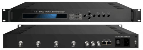 4 in 1 MPEG-4 AVC H.264 Full HD 1080P SDI catv encoder