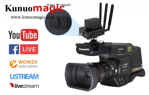 H.265 HEVC/H.264 AVC 4G LTE SDI Video Encoder for live Broadcast support RTMP to streaming server like Wowza,Youtube