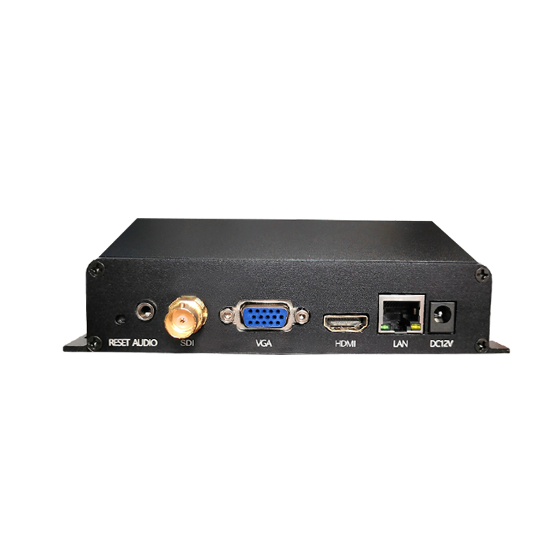 IP RTMP SRT HTTP to HDMI VGA CVBS hd IPTV video decoder for H.265 RTMP Real-time IPTV Application