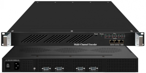 8 Channels SD CVBS MPEG2 To IP Digital TV Headend AV Video Encoder