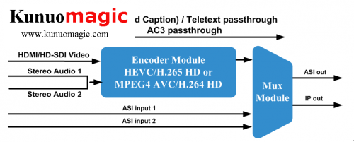 HEVC H.265 MPEG4 H.264 HDMI SDI To IP Encoder